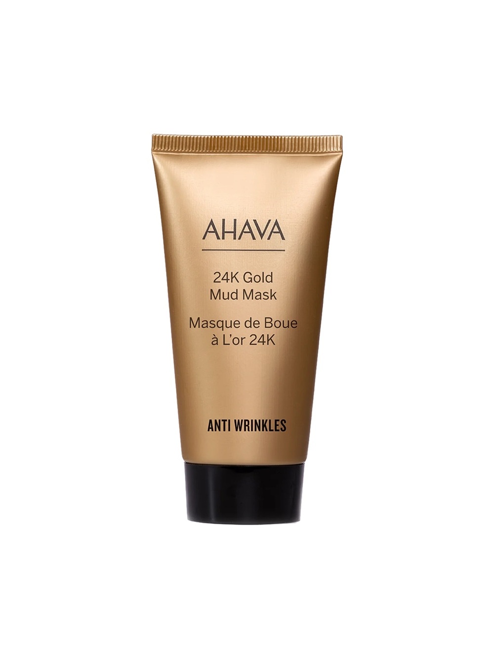 AHAVA 24K Gold Mud Mask - Metallic Gold Tube